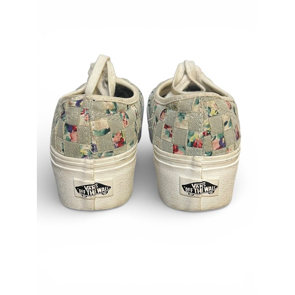 Vans Woven Authentic Stackform Light Blue Floral … - image 4